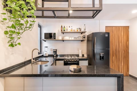 Coffee/tea facilities, Kitchen or kitchenette, minibar, oven, pet friendly, stove, toaster