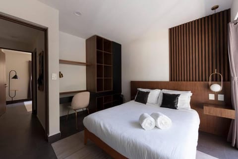 Bed, Photo of the whole room, Bedroom, towels, wardrobe