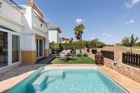 Property building, Living room, Swimming pool