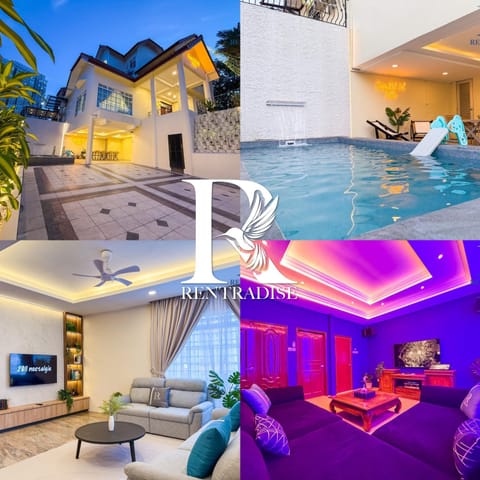 Property building, TV and multimedia, Living room, Evening entertainment, Swimming pool
