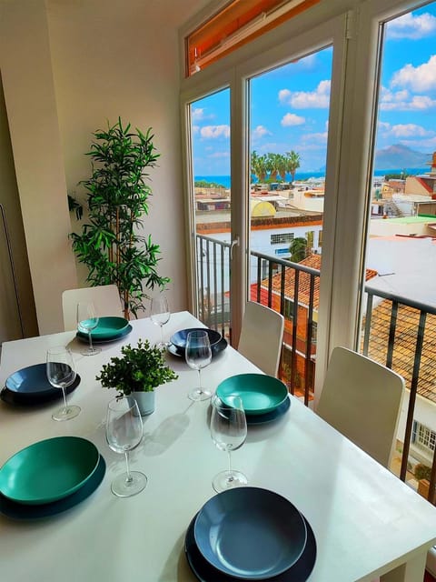 Natural landscape, View (from property/room), Dining area, Sea view