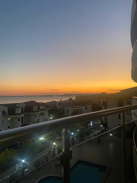 Natural landscape, Balcony/Terrace, Sea view, Sunset