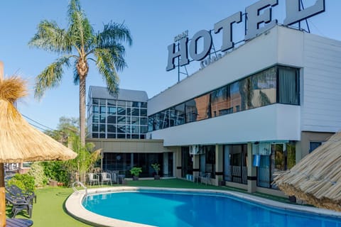 Property building, Pool view, Swimming pool