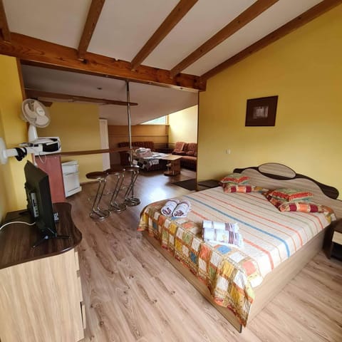 Photo of the whole room, Bedroom, minibar