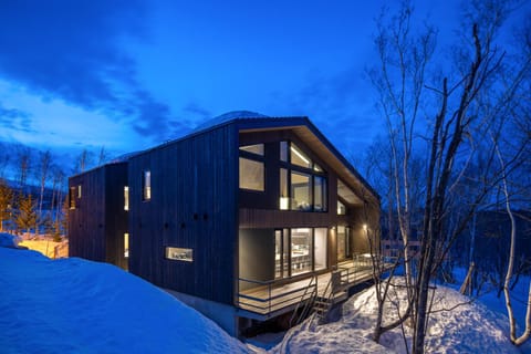 Property building, Night, Natural landscape, Winter
