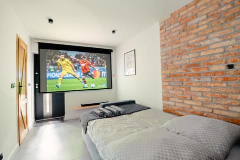 Bed, TV and multimedia, Photo of the whole room, Evening entertainment, Bedroom