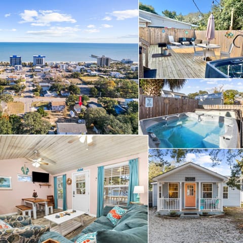 Patio, Neighbourhood, Hot Tub, TV and multimedia, Balcony/Terrace, Living room, Seating area, Dining area, Evening entertainment