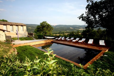 Property building, Living room, Swimming pool
