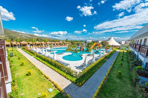 Property building, Swimming pool, towels