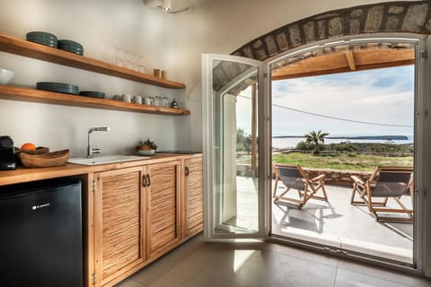 View (from property/room), sunbed, kitchen