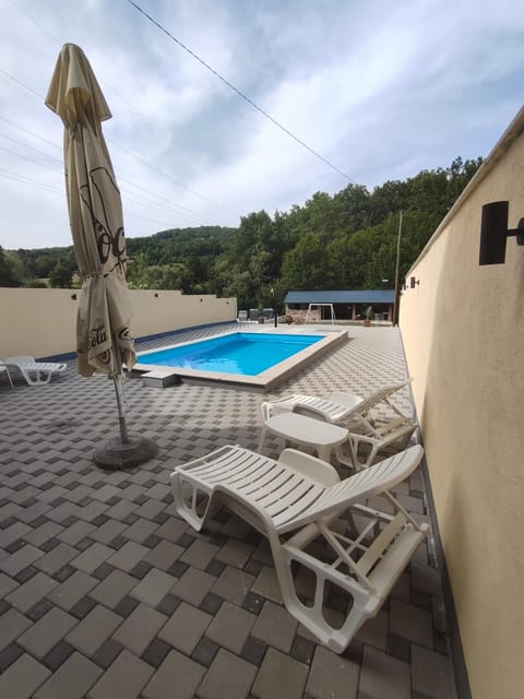 Pool view, sunbed