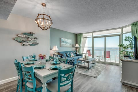 Living room, Seating area, Dining area, Sea view