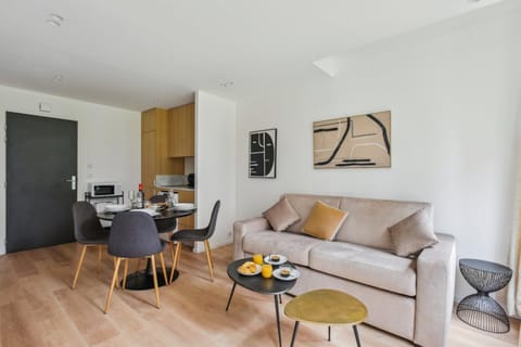 Kitchen or kitchenette, Living room, Dining area