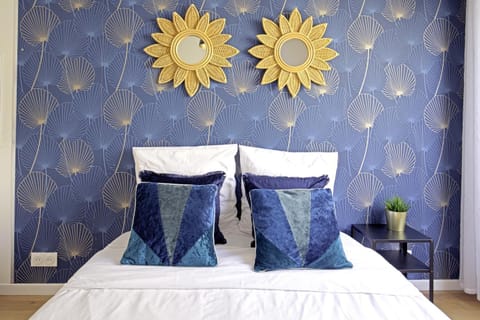 Bed, Decorative detail, Bedroom