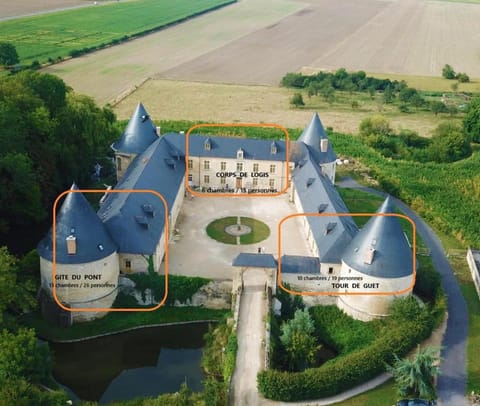 Property building, Natural landscape, Bird's eye view, Inner courtyard view