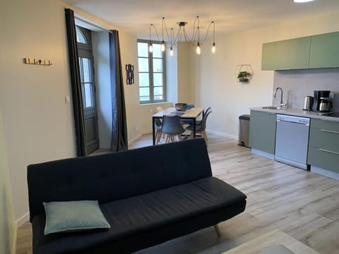 Kitchen or kitchenette, Living room, Dining area