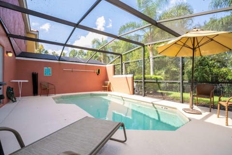 Patio, Pool view, Swimming pool, sunbed