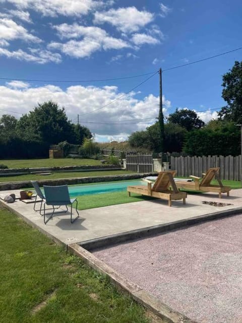 Spring, Natural landscape, Garden, Pool view, Swimming pool, sunbed