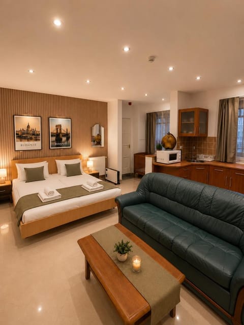 Bed, TV and multimedia, Living room, Photo of the whole room, Seating area, Bedroom