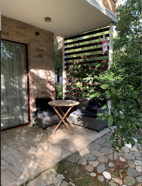 Property building, Garden, Seating area, Garden view