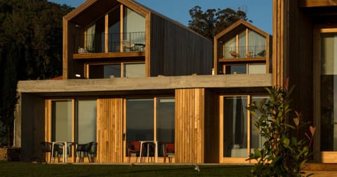Property building, Facade/entrance, Sunset