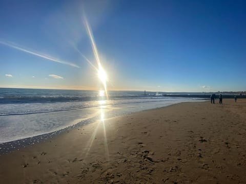 Nearby landmark, Natural landscape, Beach, Sunset