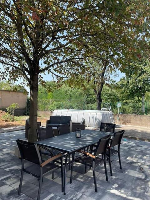 Patio, Seating area, Garden view, Swimming pool