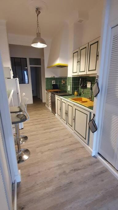 Kitchen or kitchenette, dishwasher, minibar, stove