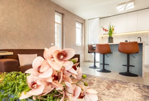 Bed, Kitchen or kitchenette, Living room, Seating area, Dining area, internet, internet, laundry