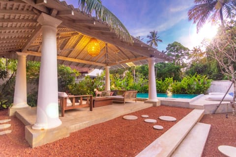 Patio, Day, Natural landscape, Garden, Garden view, Pool view, Swimming pool, sunbed