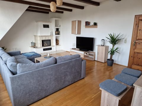 Living room, Dining area, flat iron