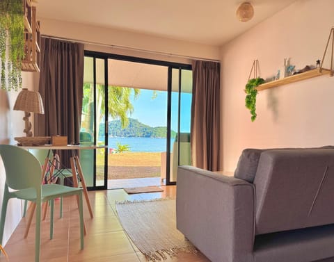 View (from property/room), Living room, Dining area, Sea view