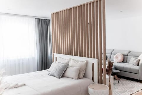 Bed, Living room, Photo of the whole room, Seating area, Bedroom