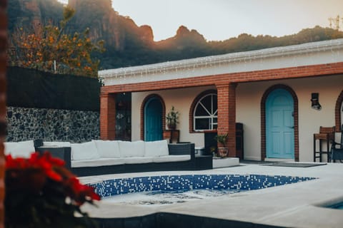 Natural landscape, Mountain view, Swimming pool