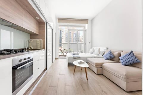 Kitchen or kitchenette, Living room, Seating area