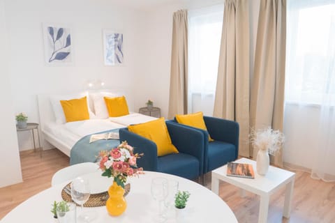 Bed, Living room, Photo of the whole room