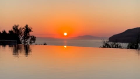 Swimming pool, Sunset