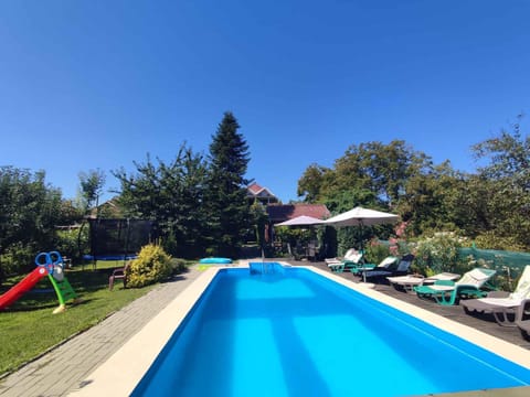 Summer, Swimming pool, sunbed
