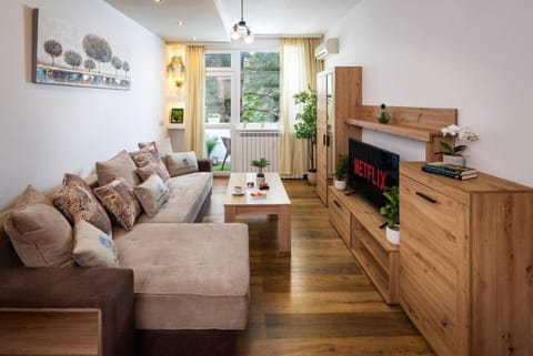 Kitchen or kitchenette, Living room, Seating area, Dining area, flat iron, stove