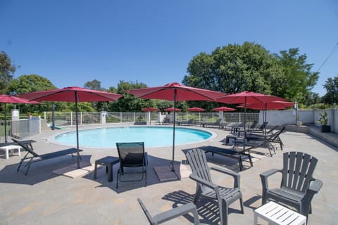 Property building, Living room, Swimming pool