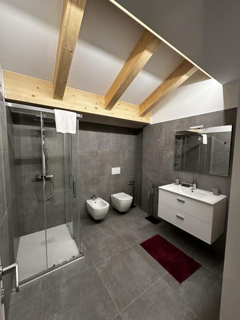 Shower, Toilet, Bathroom, bidet, towels