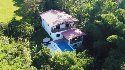 Property building, Day, Bird's eye view, Garden view, Pool view, Swimming pool