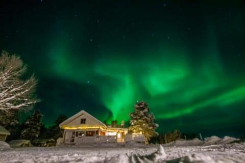 Property building, Night, Natural landscape, Winter
