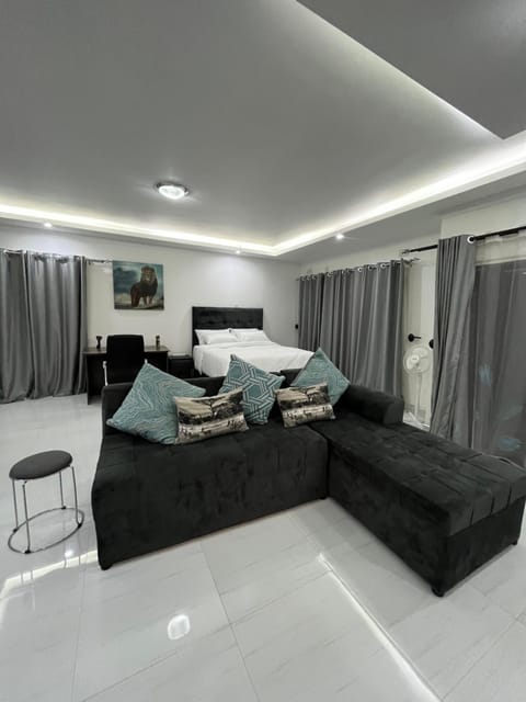 Bed, Living room, Photo of the whole room, Seating area, Bedroom
