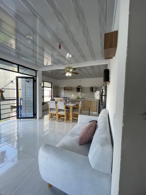Kitchen or kitchenette, Living room, Dining area