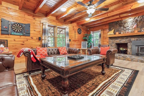 Living room, fireplace