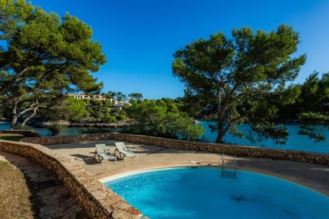 Property building, Living room, Swimming pool