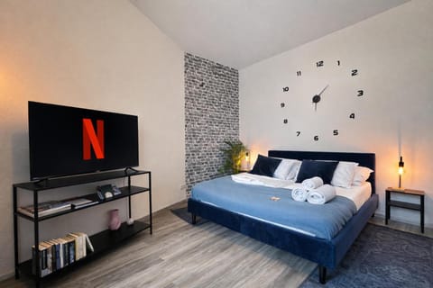 Communal lounge/ TV room, Bed, TV and multimedia, Photo of the whole room, Evening entertainment, Bedroom