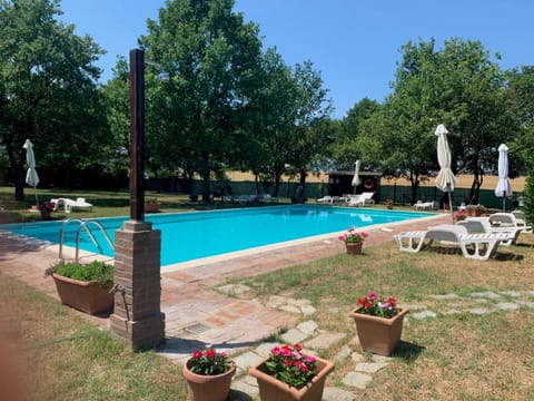 Property building, Living room, Swimming pool