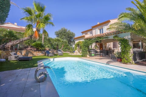 Property building, Living room, Swimming pool